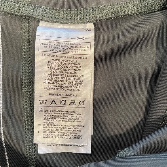 Adidas Kids Black Leggings - Picture 6 of 6